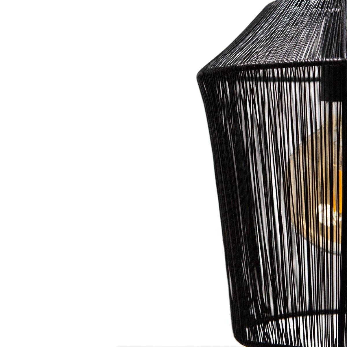 1304 Design - Hanglamp MILA mat zwart Ø33x36cm