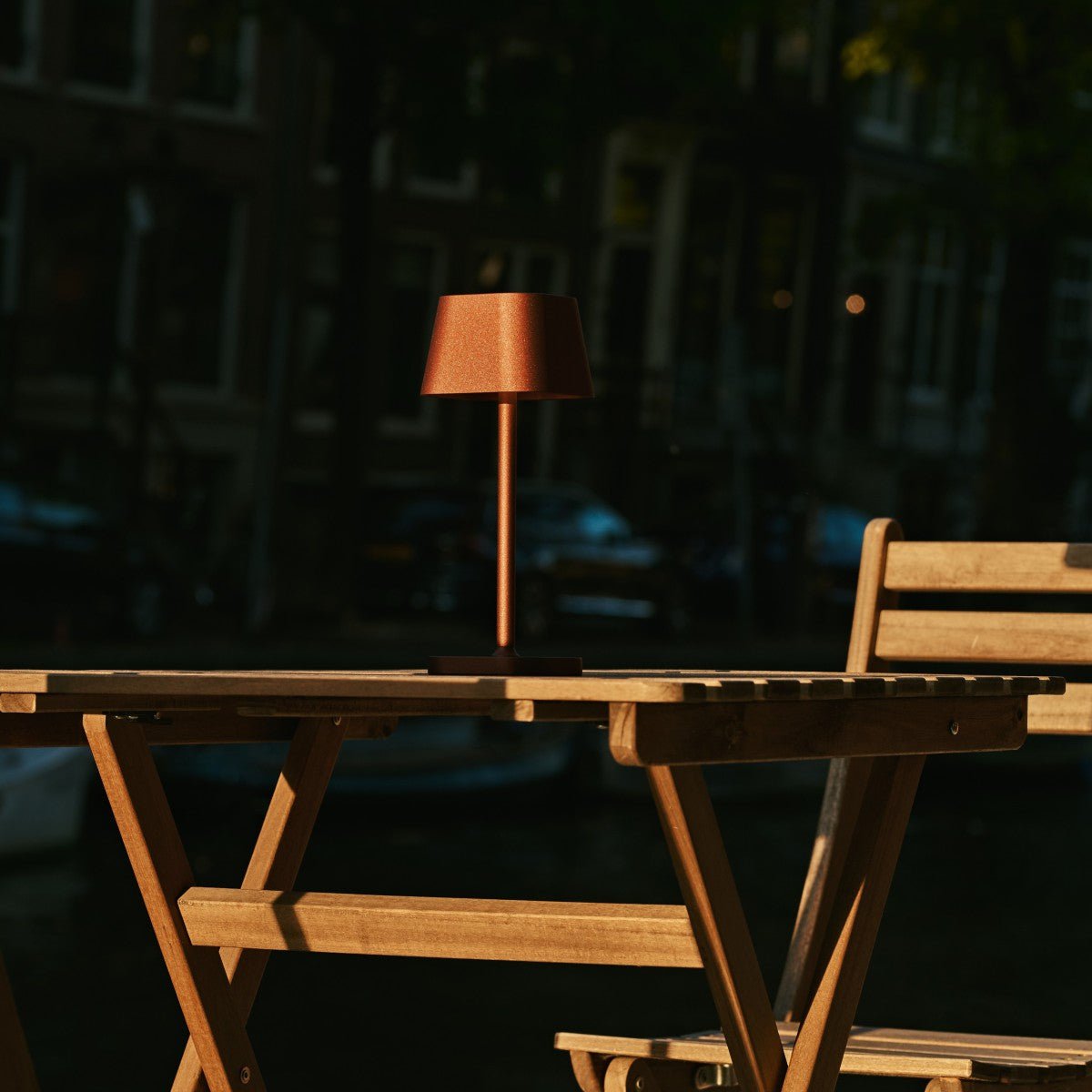 Tavellio-Amsterdam - Ava Bronze - Oplaadbare tafellamp | Stijlvol, draadloos en dimbaar