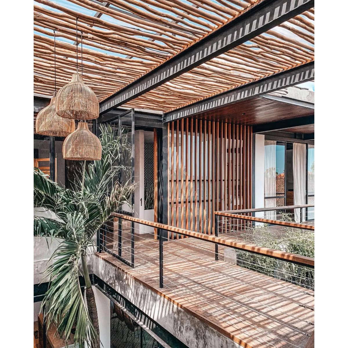 Bazar Bizar - Hängelampe 'Lobster Trap' (Natur)