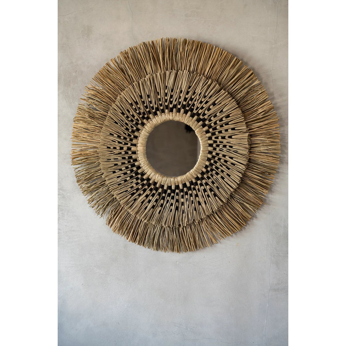 Bazar Bizar - Spiegel 'Havana' (Naturel Zwart, L)