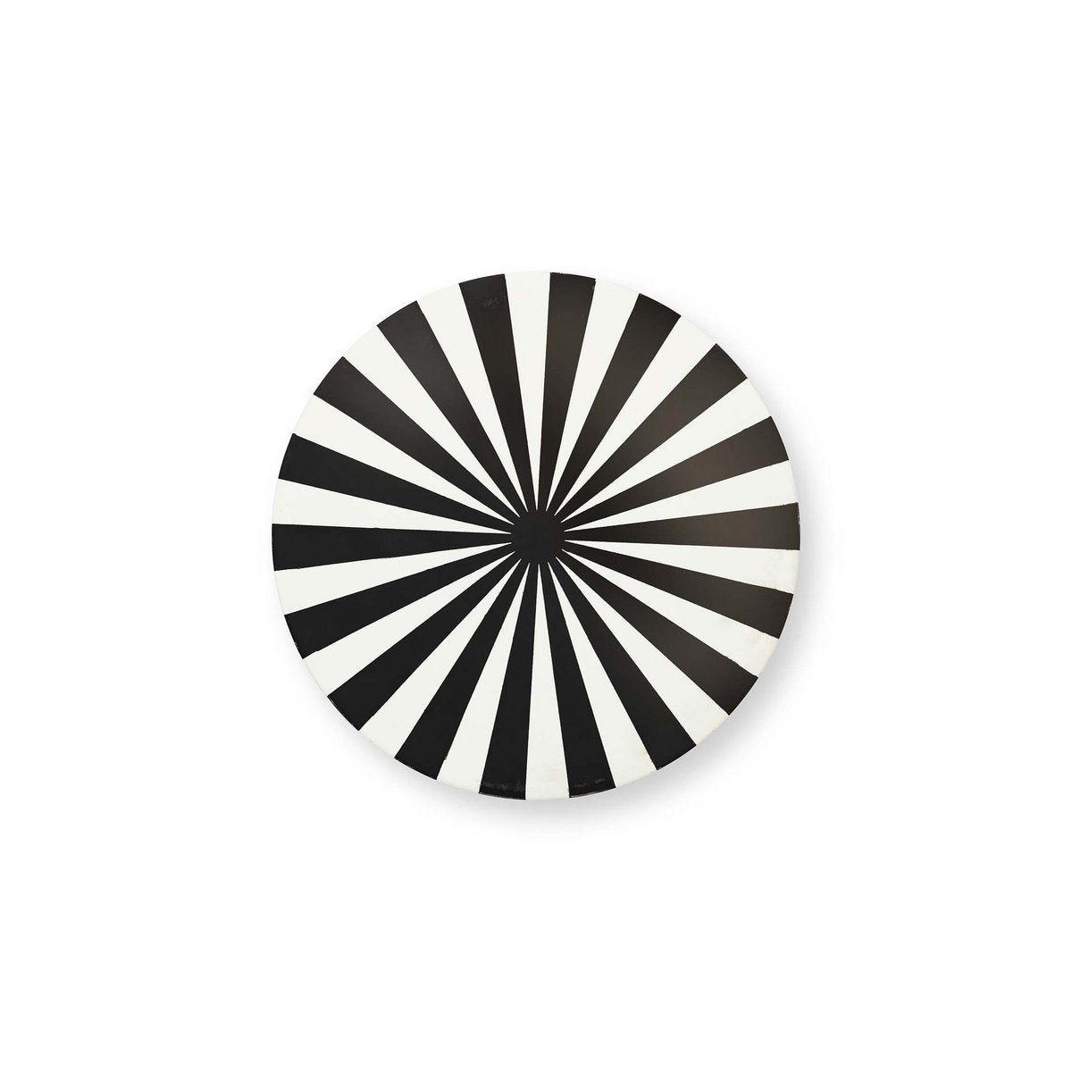 vtwonen - Side Table Metal Stripe Black 43x23cm