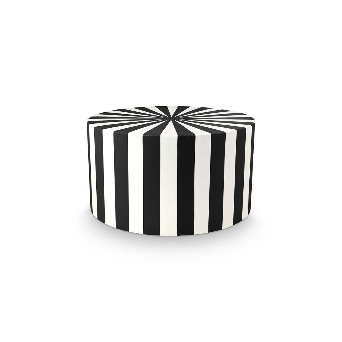 vtwonen - Side Table Metal Stripe Black 43x23cm