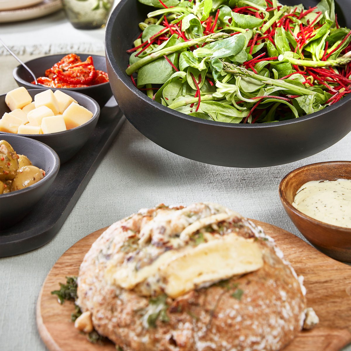 Mica Decorations - Tomar Schaaltjes en Dienblad - 200 ml - 100% FSC Mangohout - Zwart