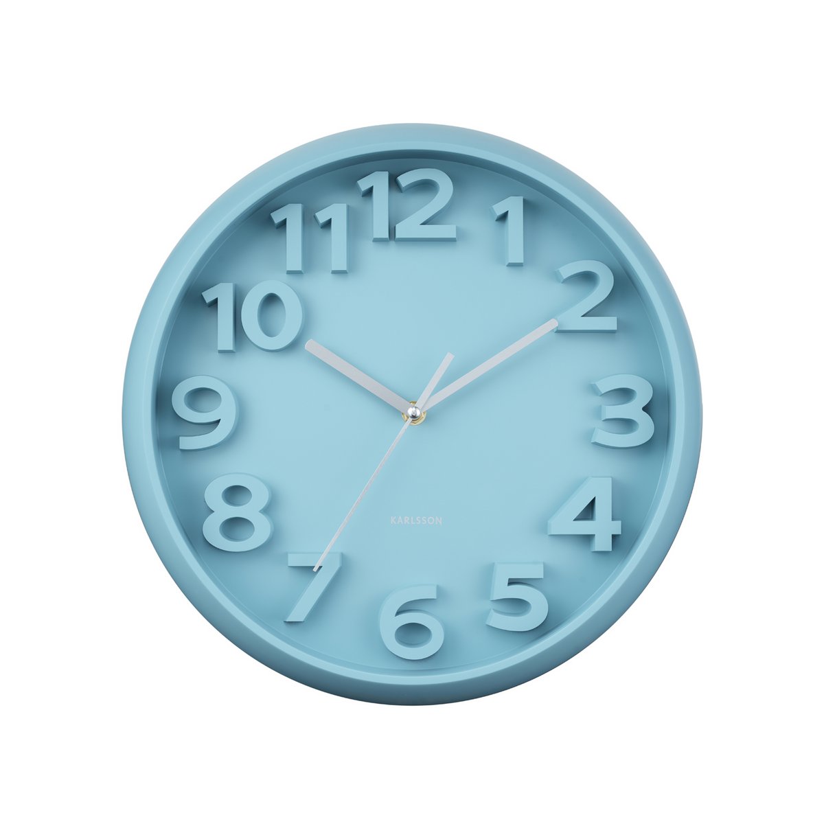 Karlsson - Wandklok verhoogde klassieke cijfers