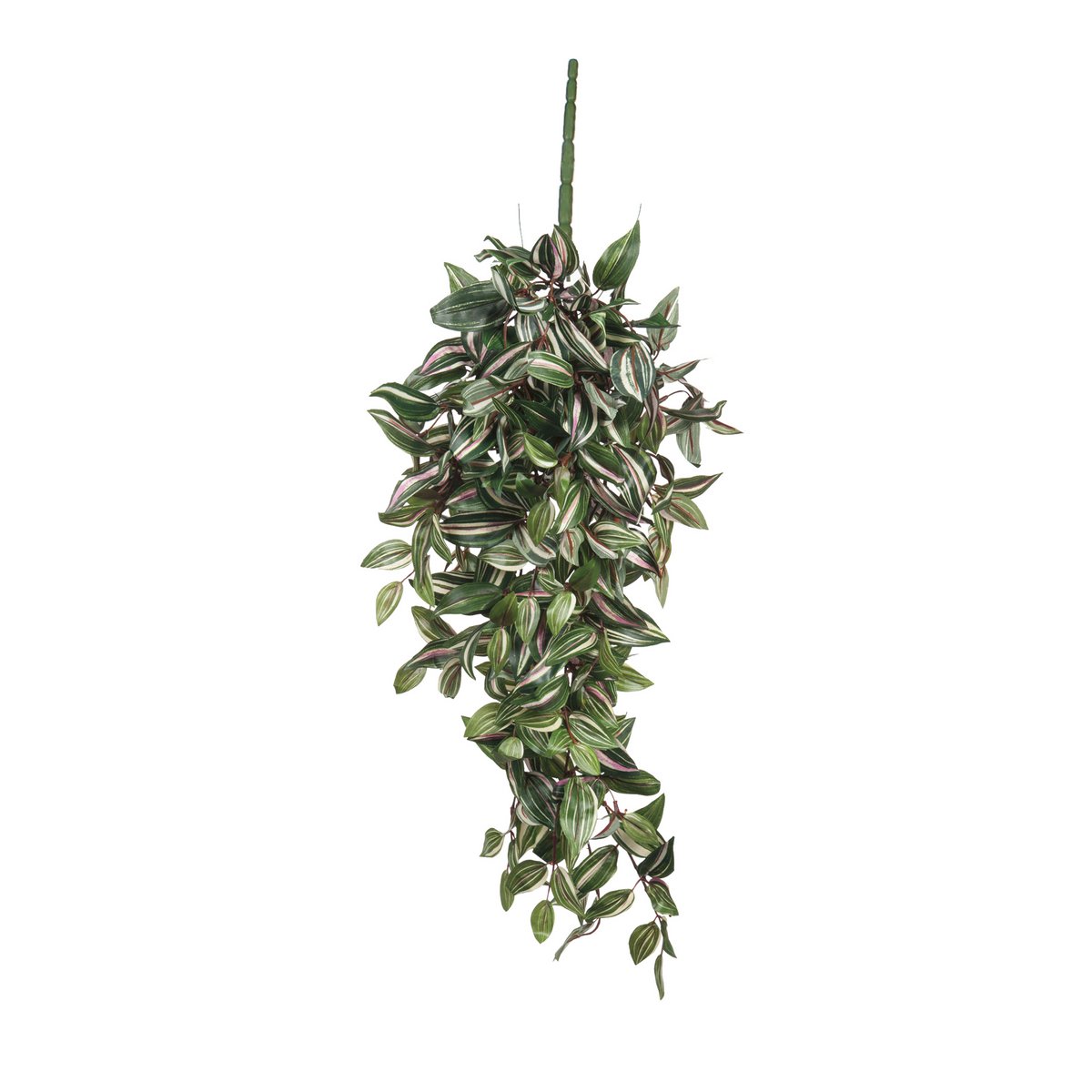 Glimmerdekorationen – Künstliche Hängepflanze Tradescantia – L15 x B30 x H80 cm – Grün