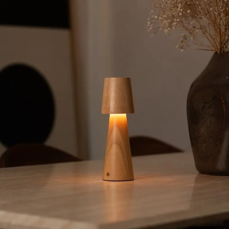 Tavellio-Amsterdam - Lucas oplaadbare tafellamp – draadloos, dimbaar en opladen via USB-C