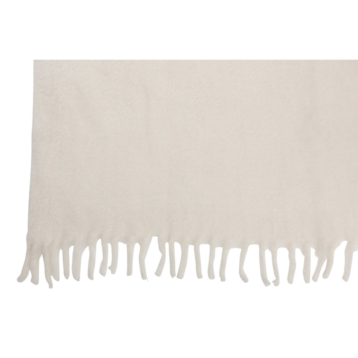 J-Line – Plaid – Polyester – Schwarz/Weiß – 190 x 136 cm