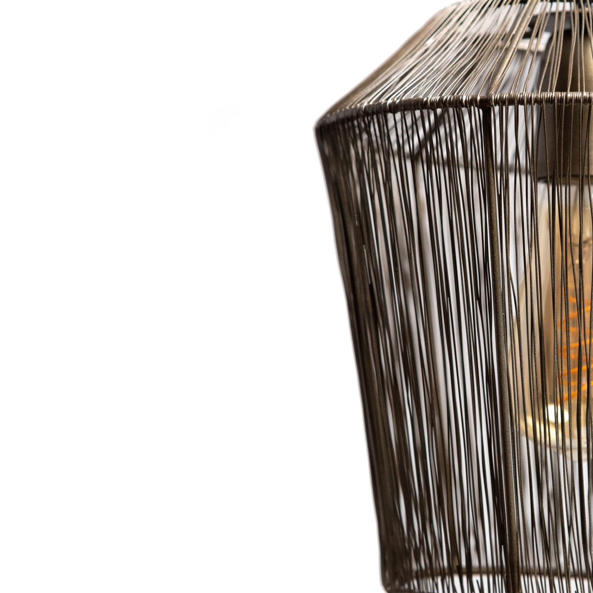 1304 Design - Hanglamp MILA antiek brons Ø22x24cm