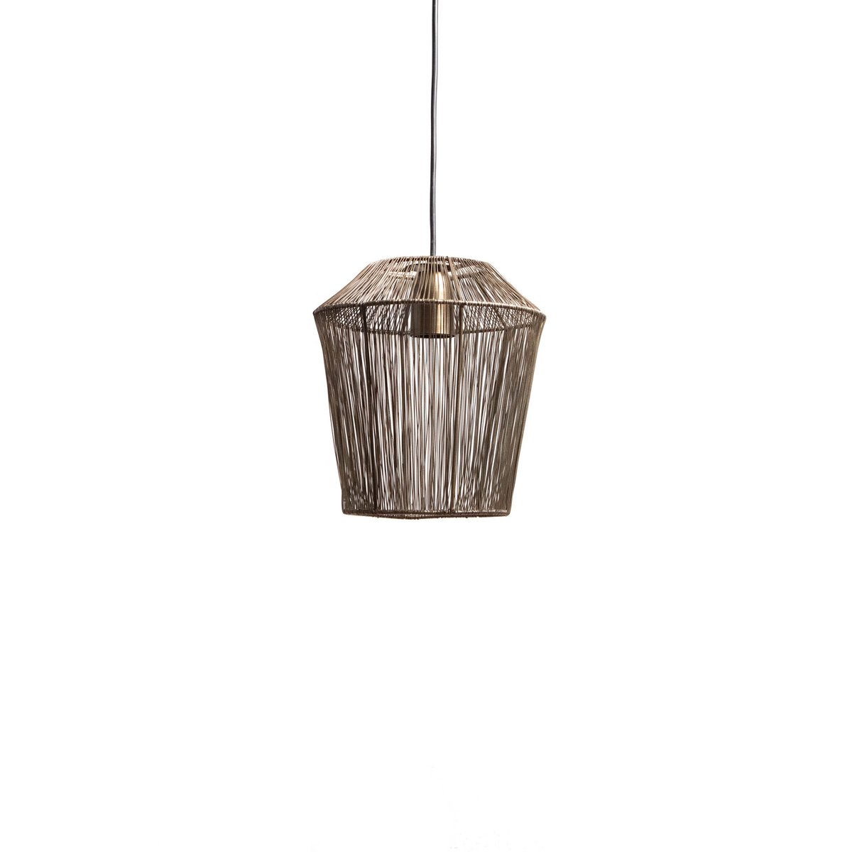 1304 Design - Hanglamp MILA antiek brons Ø33x36cm