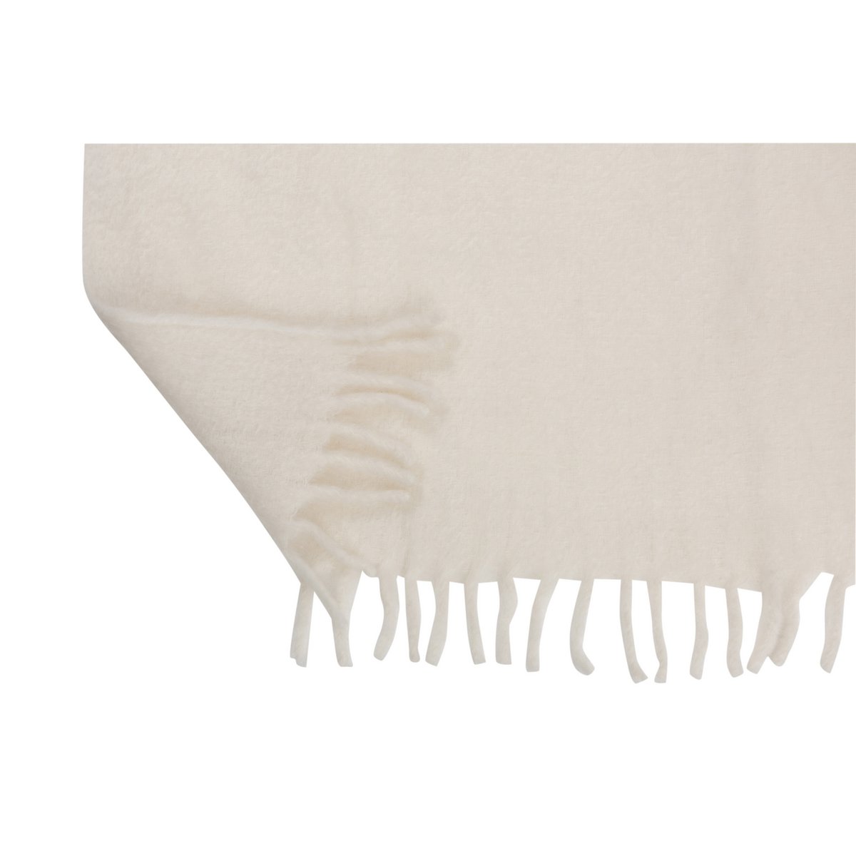 J-Line – Plaid – Polyester – Schwarz/Weiß – 190 x 136 cm