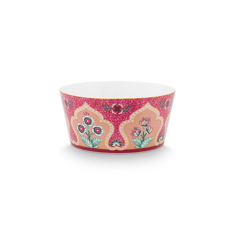 Pip Studio - Giftset Bowls Oriental Flower Festival Dark Pink 12cm