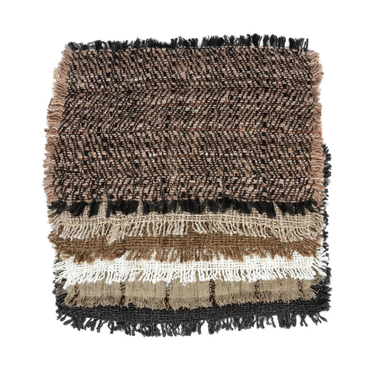 Bazar Bizar - Placemats 'Oh My Gee' (Zwart Koper, Set van 4)