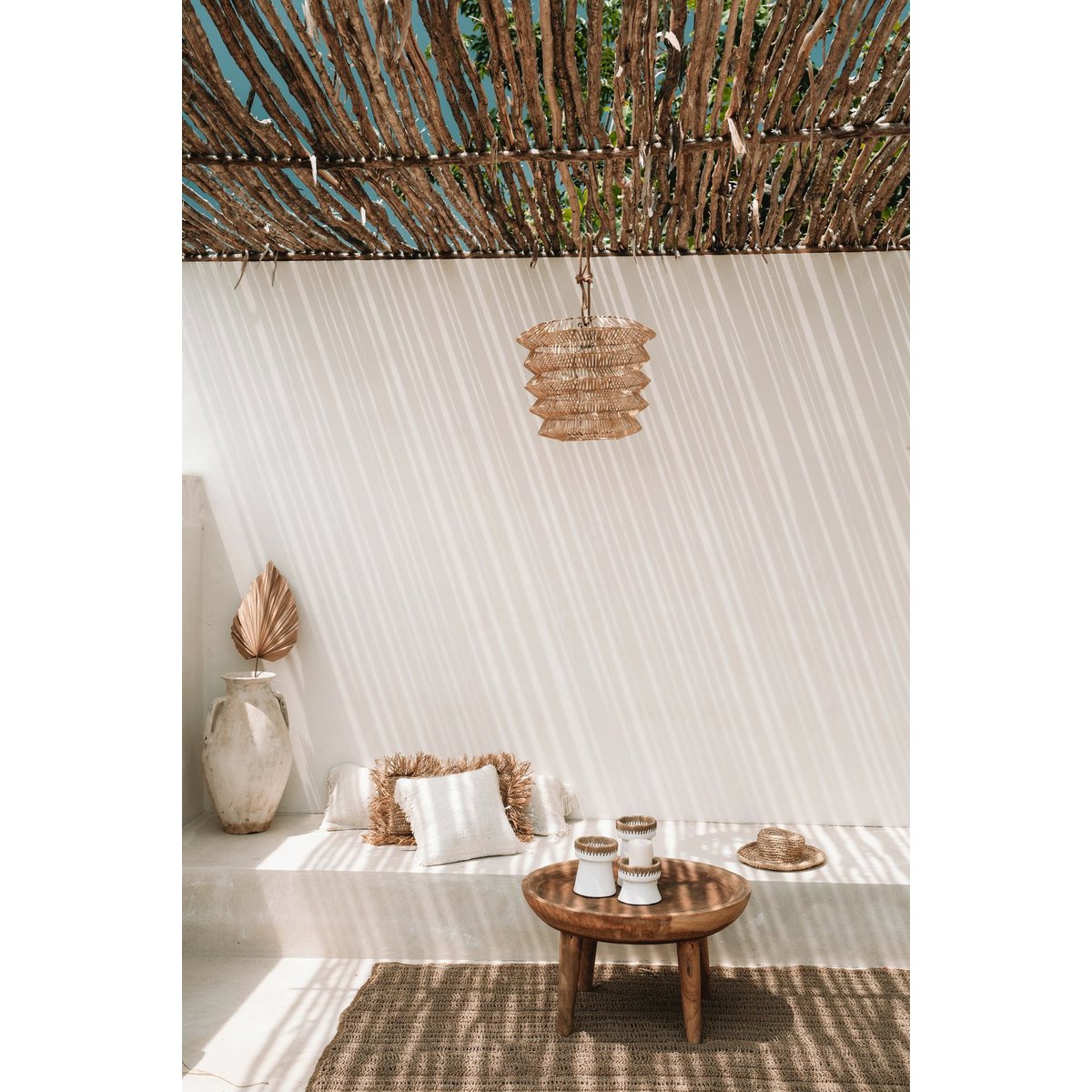 Bazar Bizar - Hängelampe 'Mad Moiselle' (Natur, M)