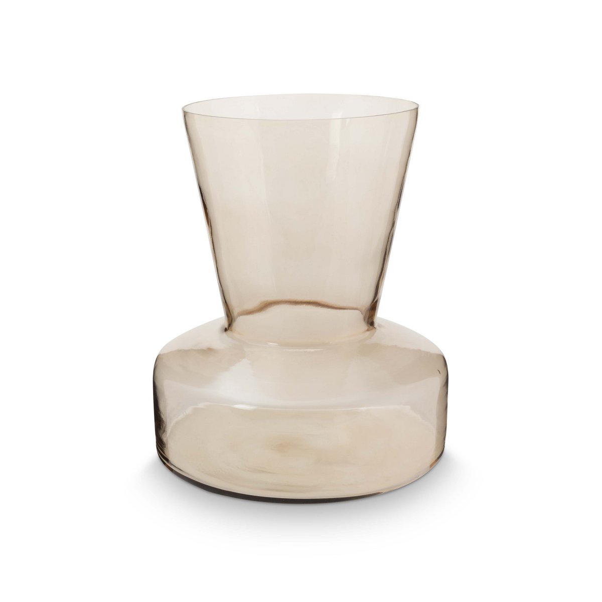 vtwonen - Vase Glass Mirre Sand Trumpet Large 26x30cm