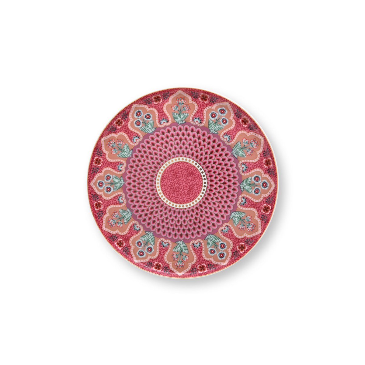 Pip Studio - Mini Cake Tray Flower Festival Scallop Deco Dark Pink 21cm