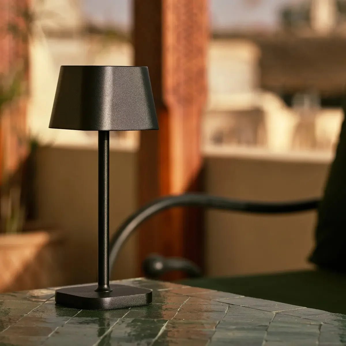 Tavellio-Amsterdam - Ava Zwarte Oplaadbare Tafellamp