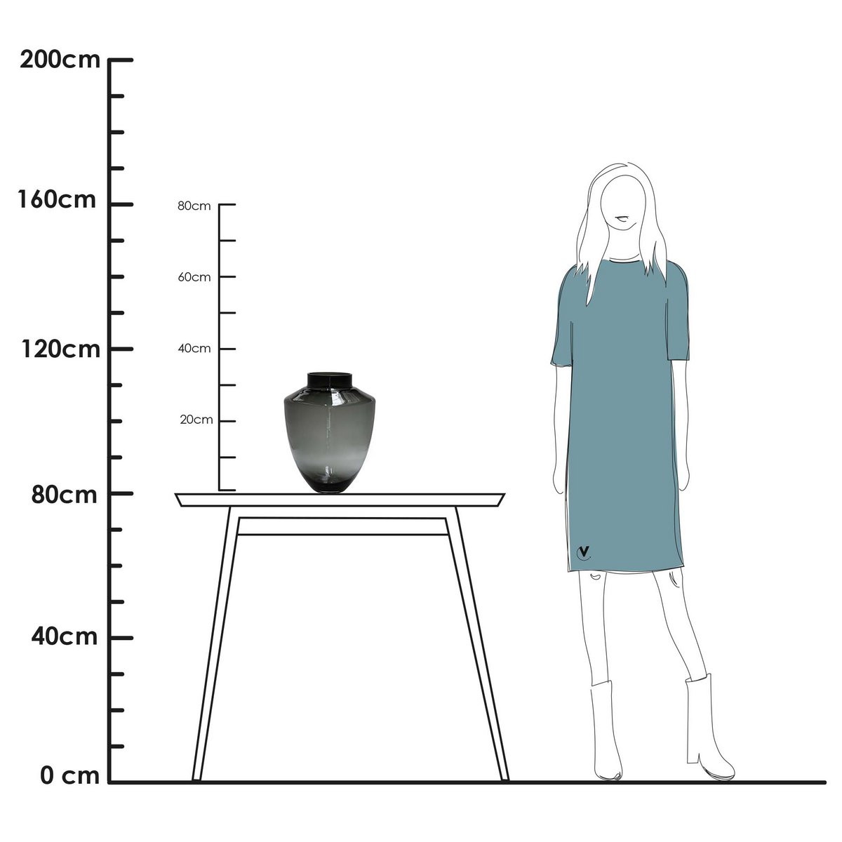 Vase the World - Vaas - Tugela grey