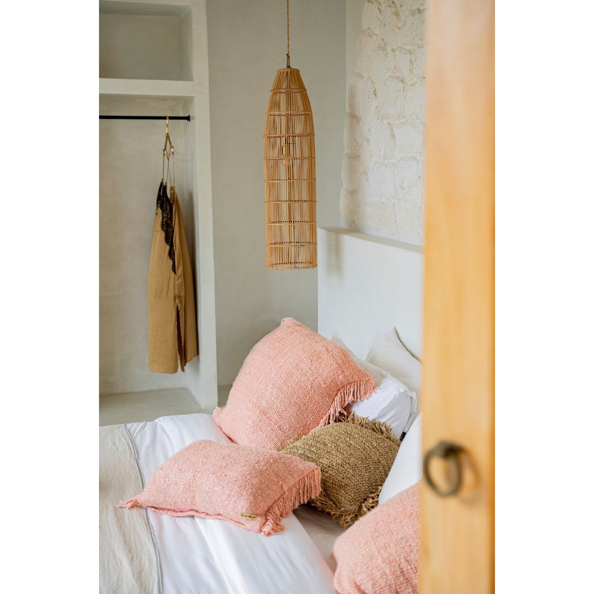 Bazar Bizar - Hängelampe 'Fish' (Natur, L)