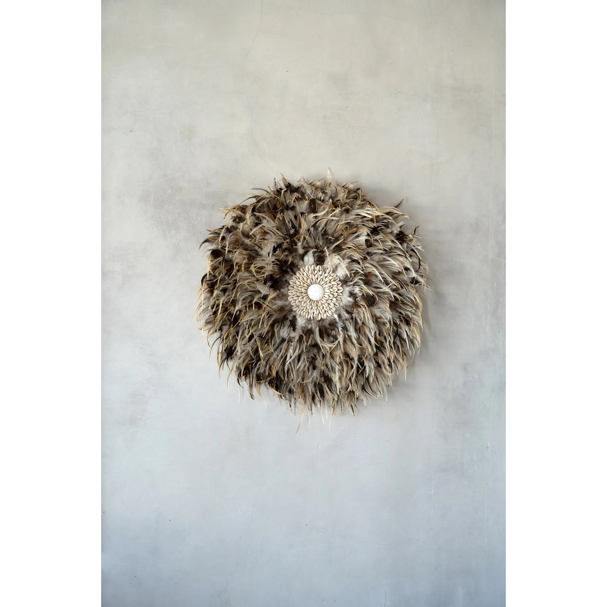 Bazar Bizar - Muurdecoratie 'Coastal Juju' (Grijs Bruin, M)