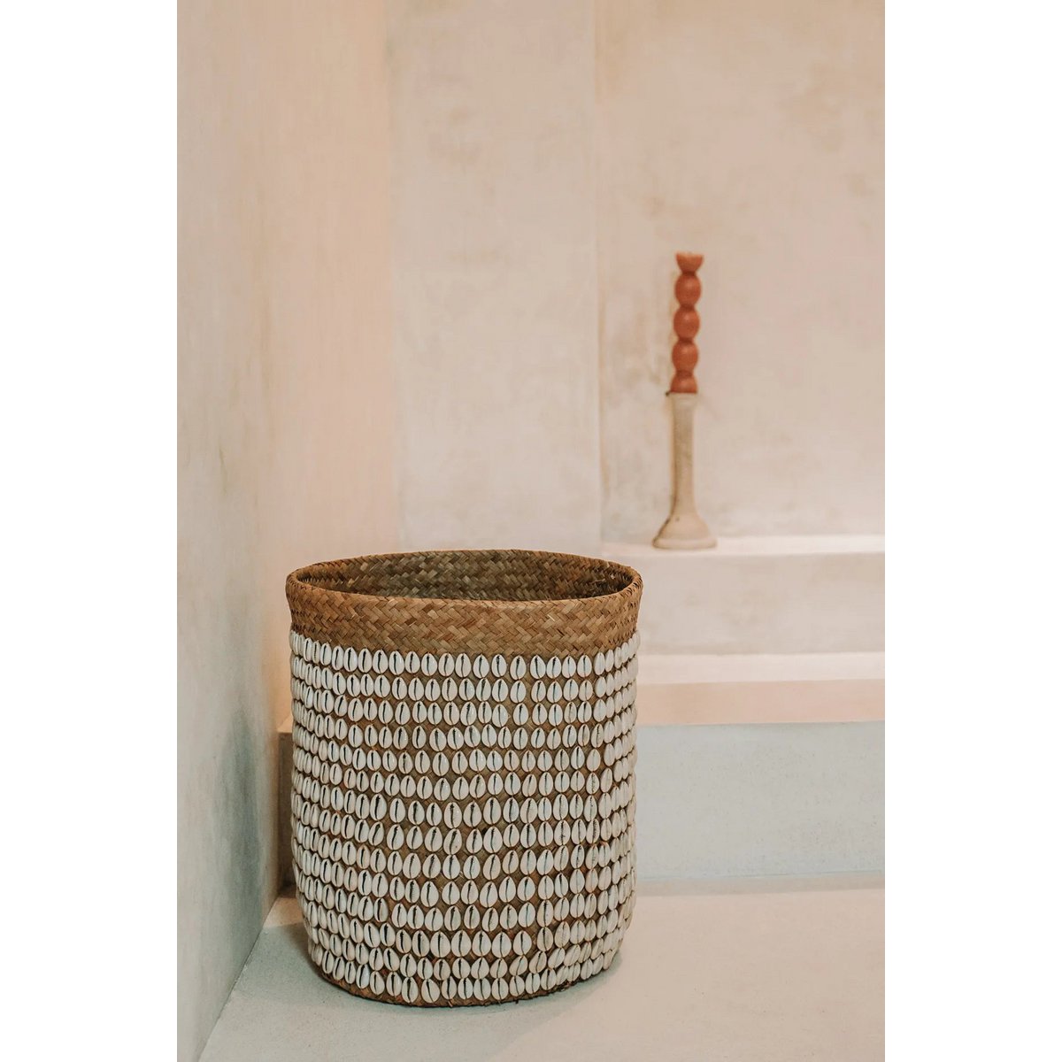 Bazar Bizar - Mand 'Pandan #1' (Naturel Wit)