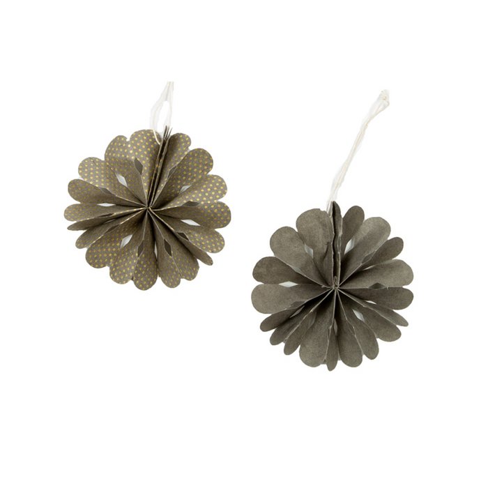 Mrs. Bloom - Decoratie Rozet XS beton set/2