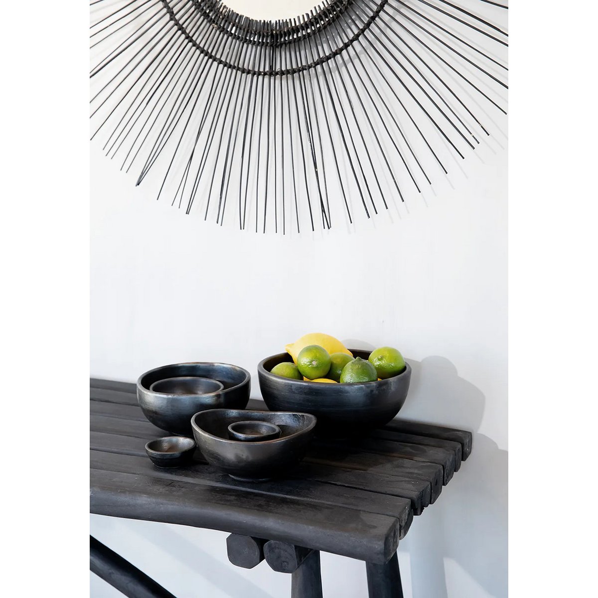 Bazar Bizar - Spiegel 'Tropical' (Zwart, L)