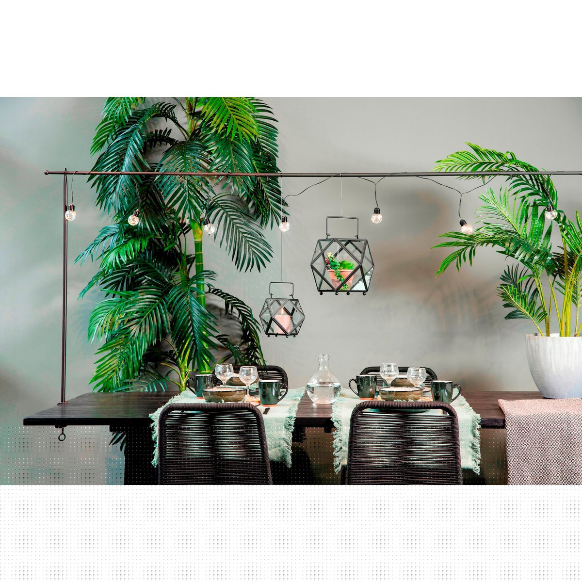 Mica Decorations - Tafelklem - H110 x L223-250 cm - Metaal - Zwart