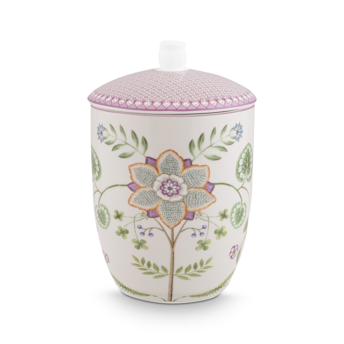 Pip Studio - Storage Jar Lily&Lotus Off White 1.5ltr