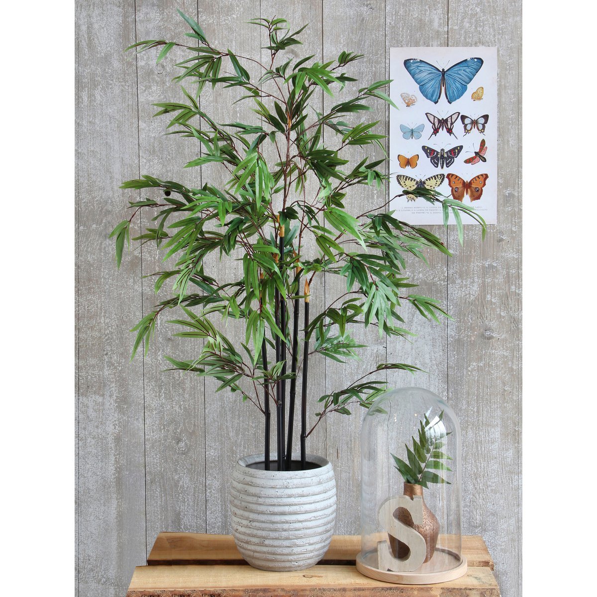 Mica Decorations - Bamboe Kunstplant - H120 x Ø75 cm - Groen