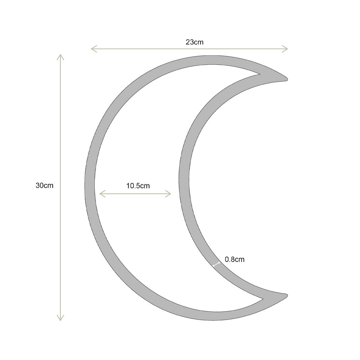 vtwonen - Spiegel Maan Goud 30cm