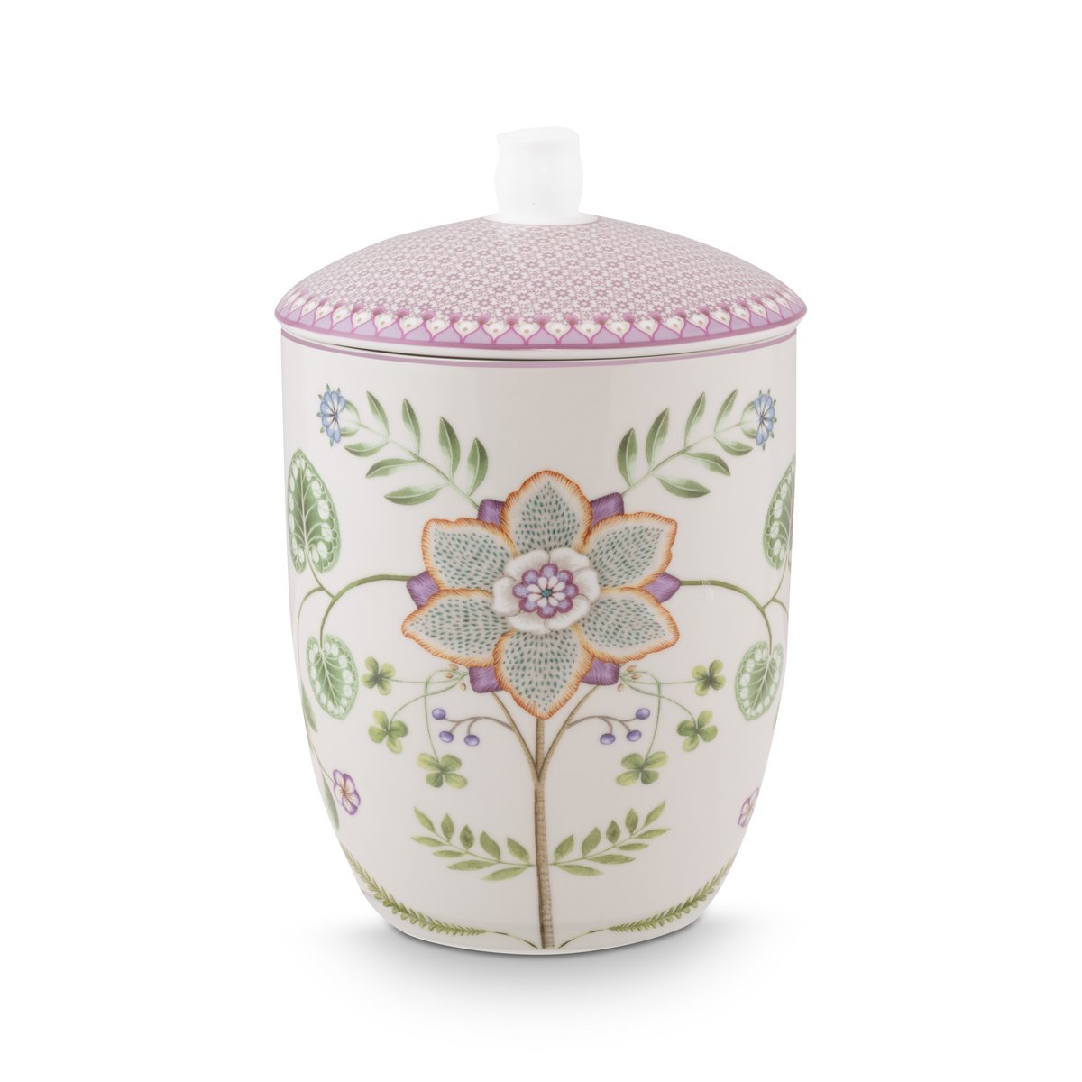 Pip Studio - Storage Jar Lily&Lotus Off White 1.5ltr