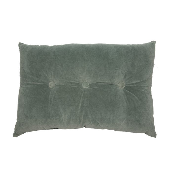 Mrs. Bloom - Fluwelen sierkussen 'Jacky' (60cm x 40cm, Oud groen)