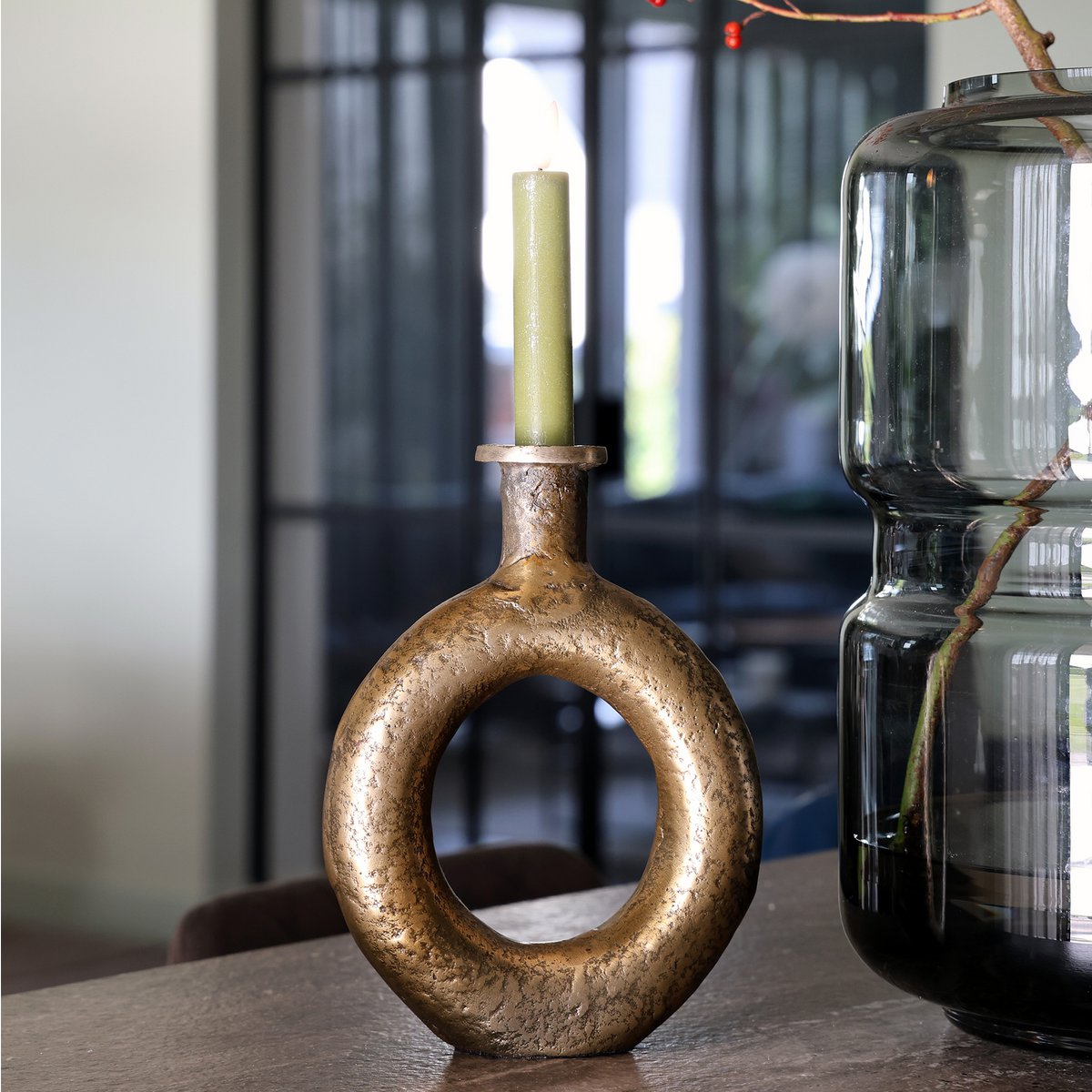 Vase the World - Kaarsenhouder - Rocha aged brass