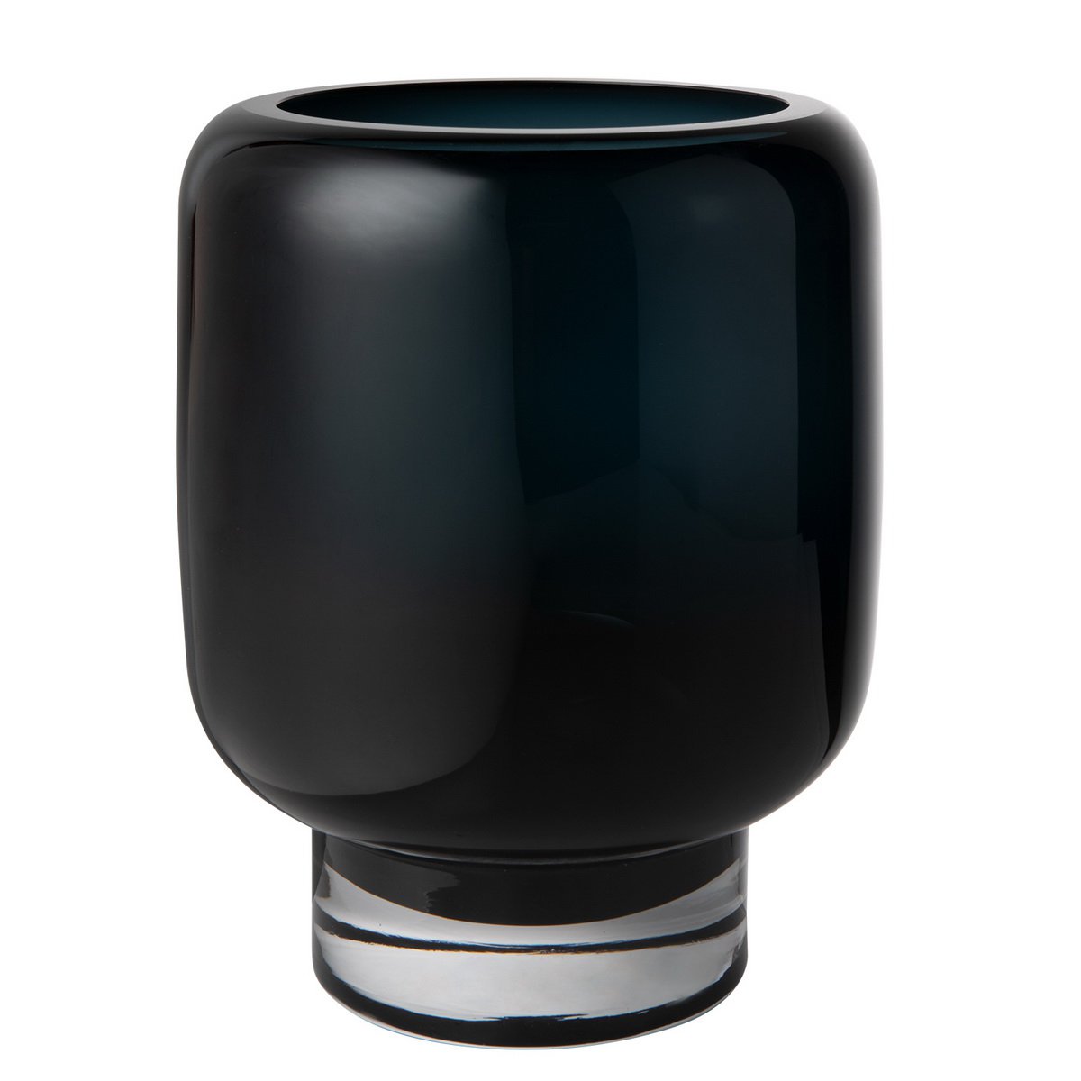 Element Accessories - Iconisch design moderne glazen vaas, Ink Blue, ZADAR 25IB, luxe 9mm glas