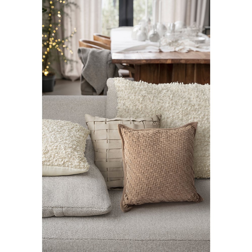 vtwonen - Kussen Suède Lichtbeige 45x45cm