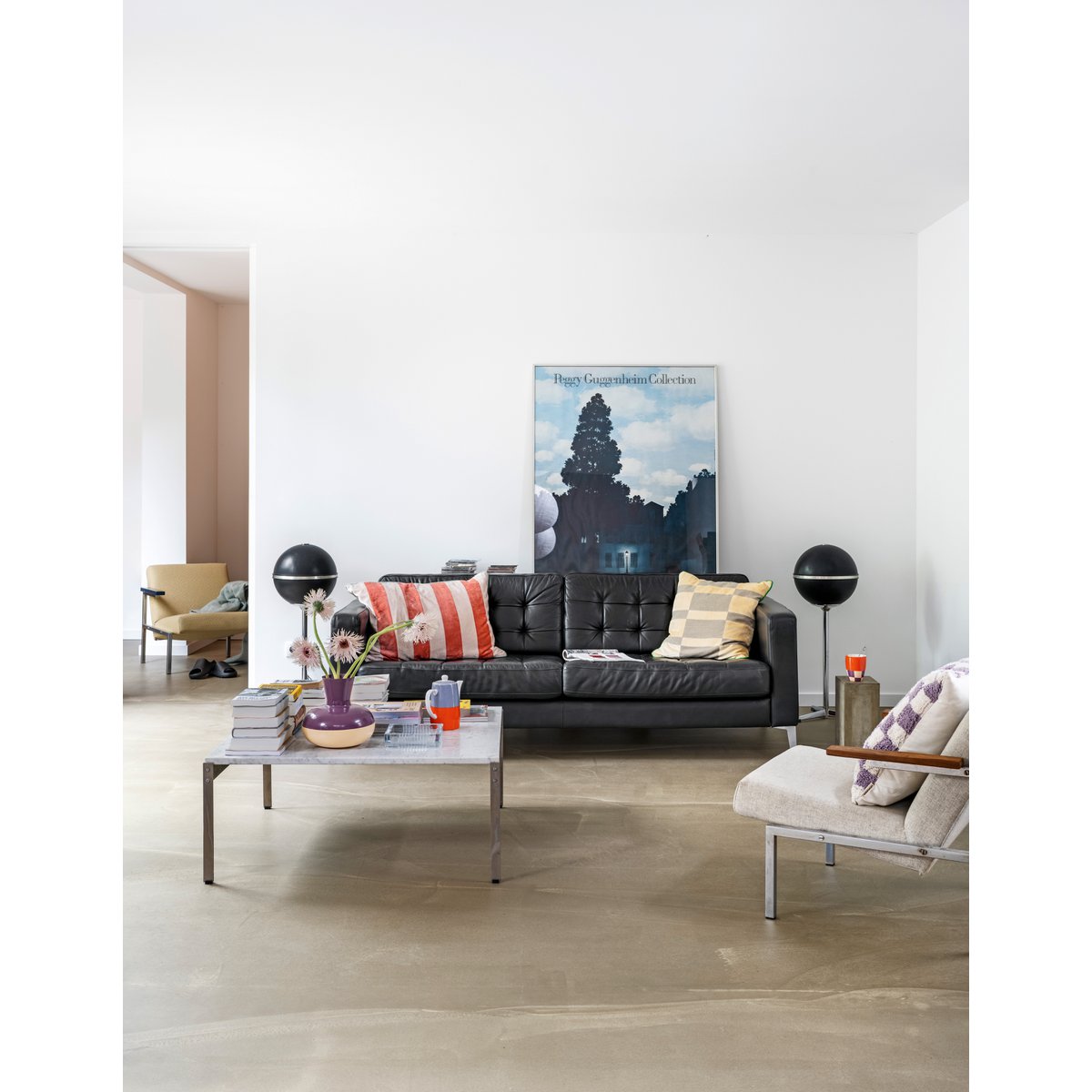 vtwonen - Vase 'Rund' (Lila-Pink, 23cm)