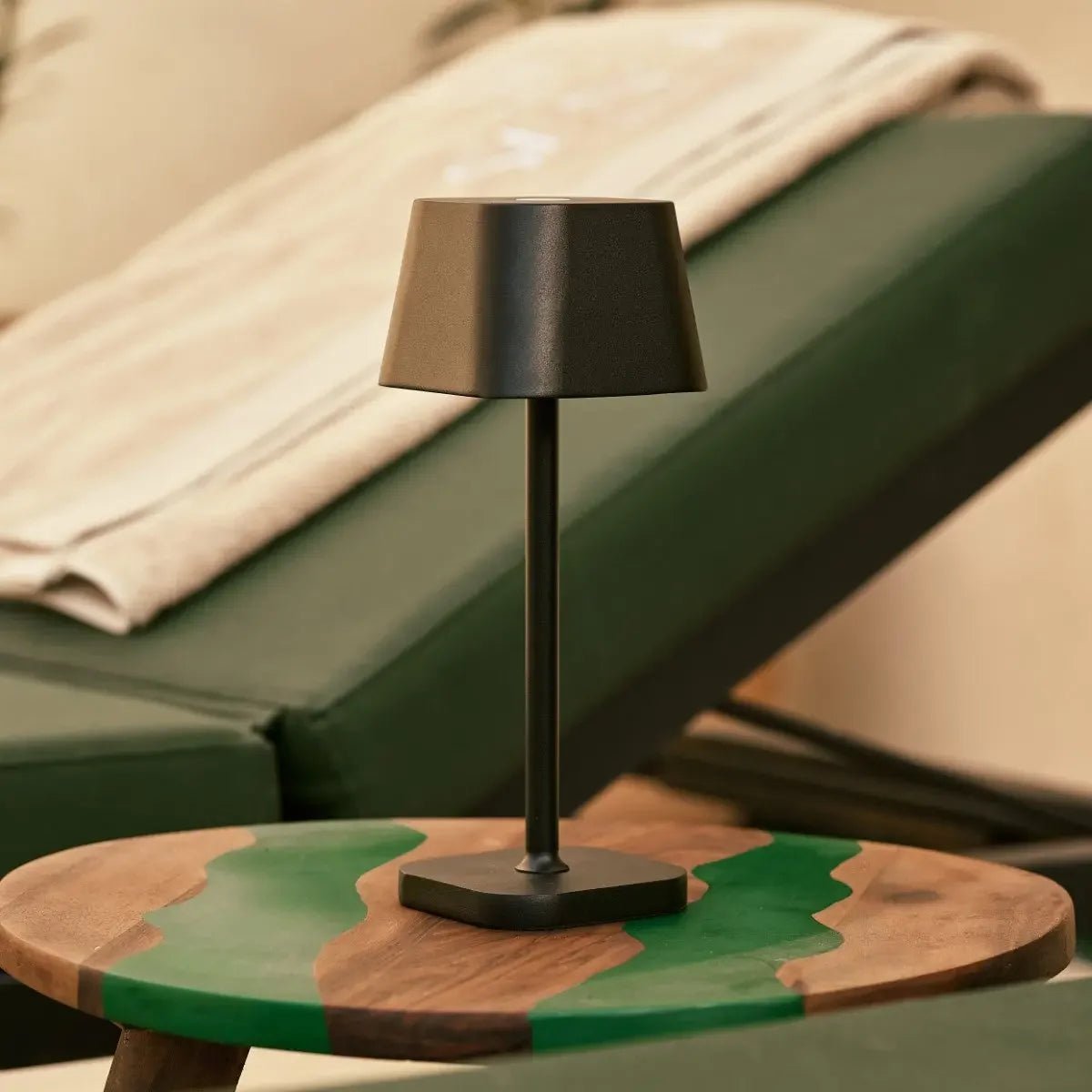 Tavellio-Amsterdam - Ava Zwarte Oplaadbare Tafellamp