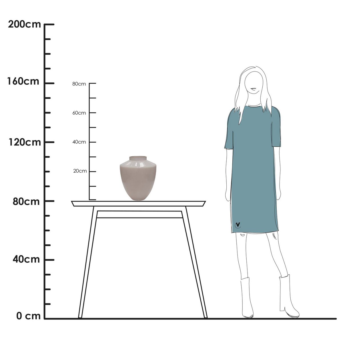 Vase the World - Vaas - Tugela matte ivory