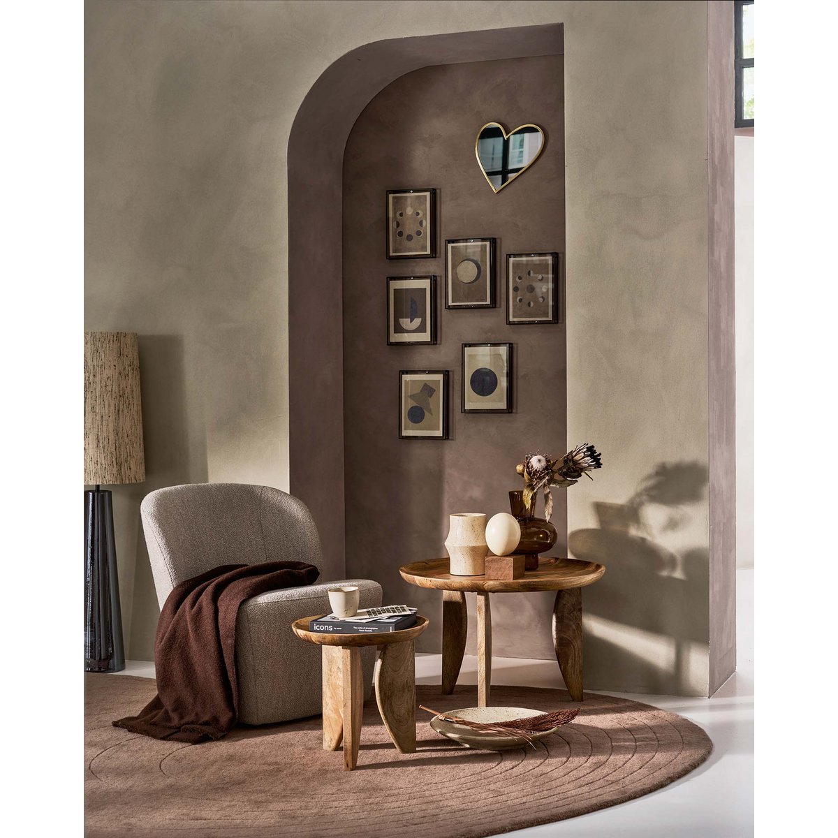 vtwonen - Spiegel Hart Goud 30cm