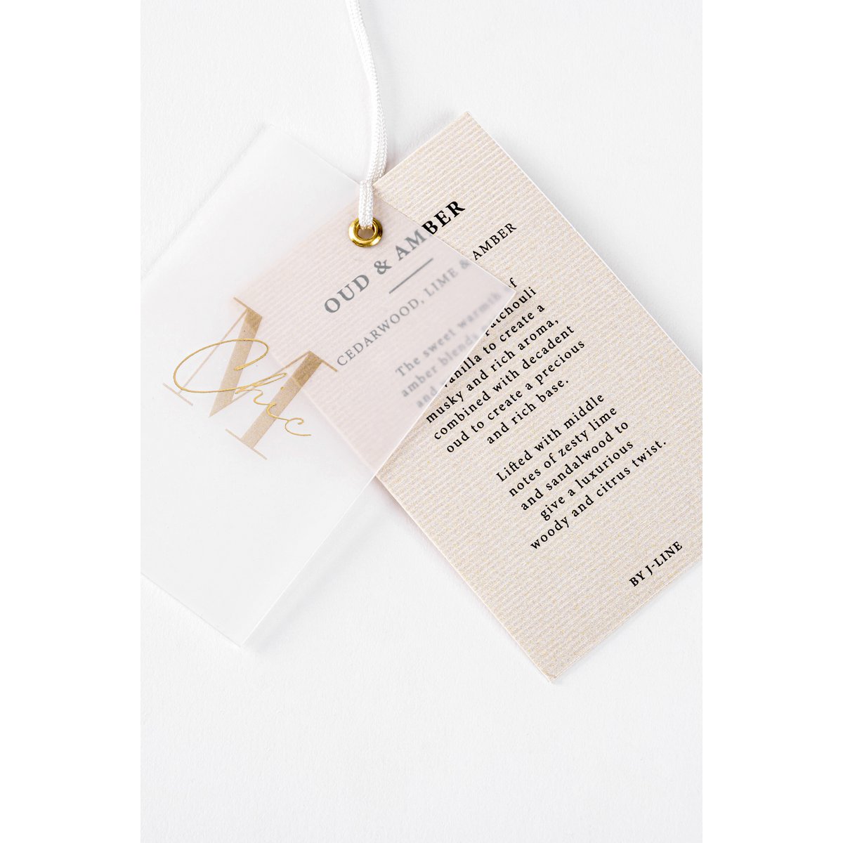 J-Line - Duftkerze Deluxe - Glas - Gold - L