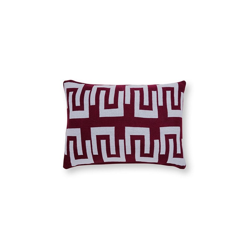 vtwonen - Dekokissen 'Knitted' (Hellblau, 50cm x 70cm)