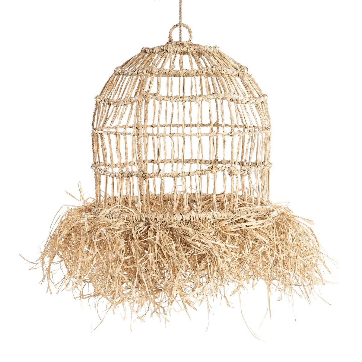 Bazar Bizar - Hanglamp 'Casita' (Naturel, S)