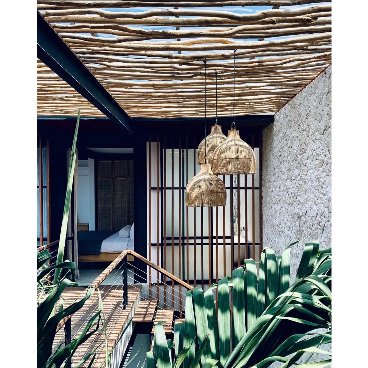 Bazar Bizar - Hanglamp 'Lobster Trap' (Naturel)