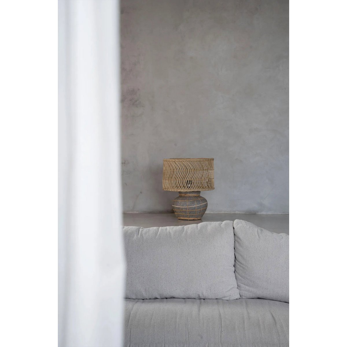 Bazar Bizar Living - De Kythira Tafellamp - Natuurlijk Beton