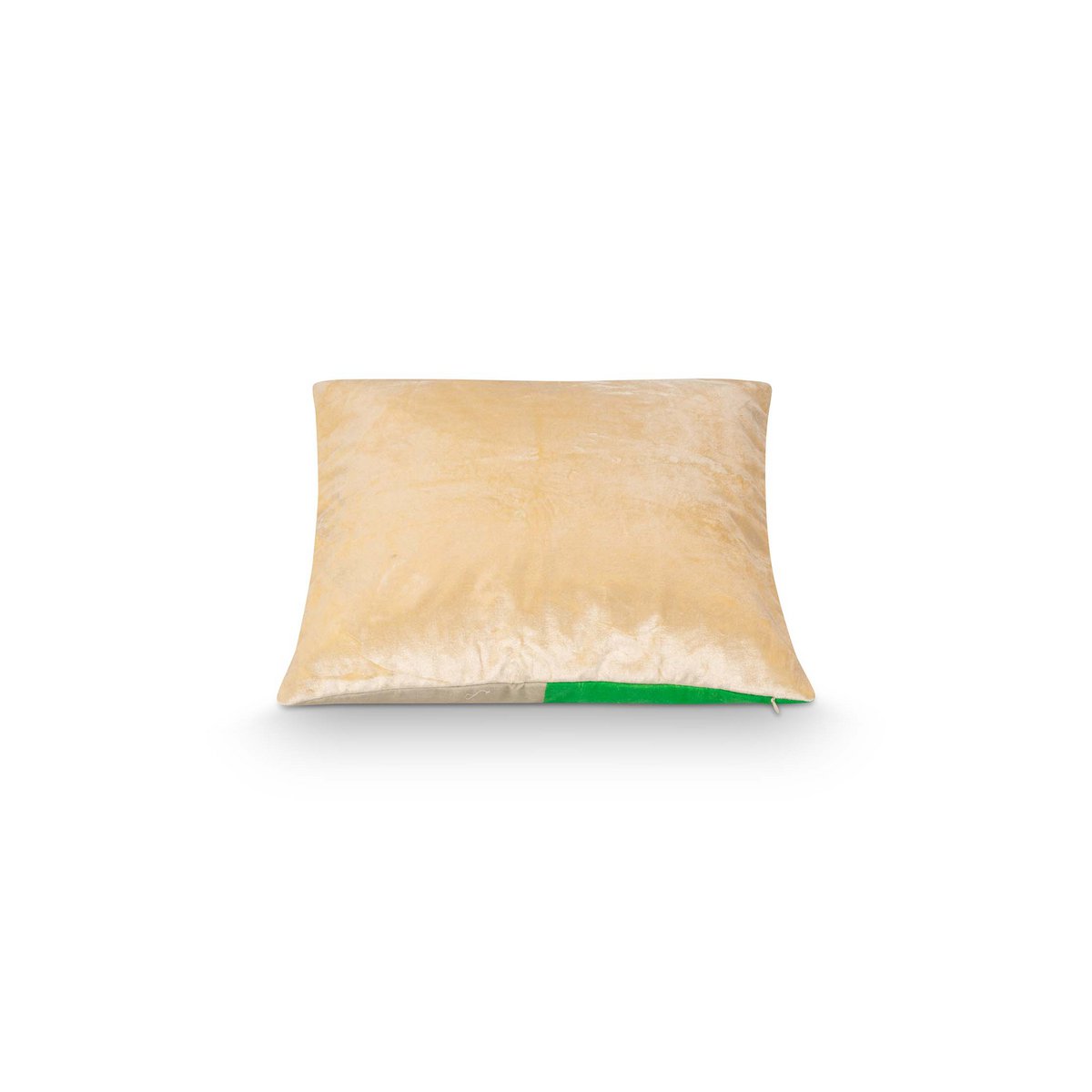 vtwonen - Dekokissen 'Square' (Grün Naturgelb, 50cm x 50cm)