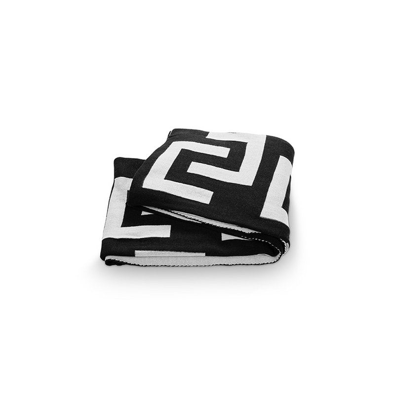 vtwonen - Plaid Knitted Black-White 130x170cm