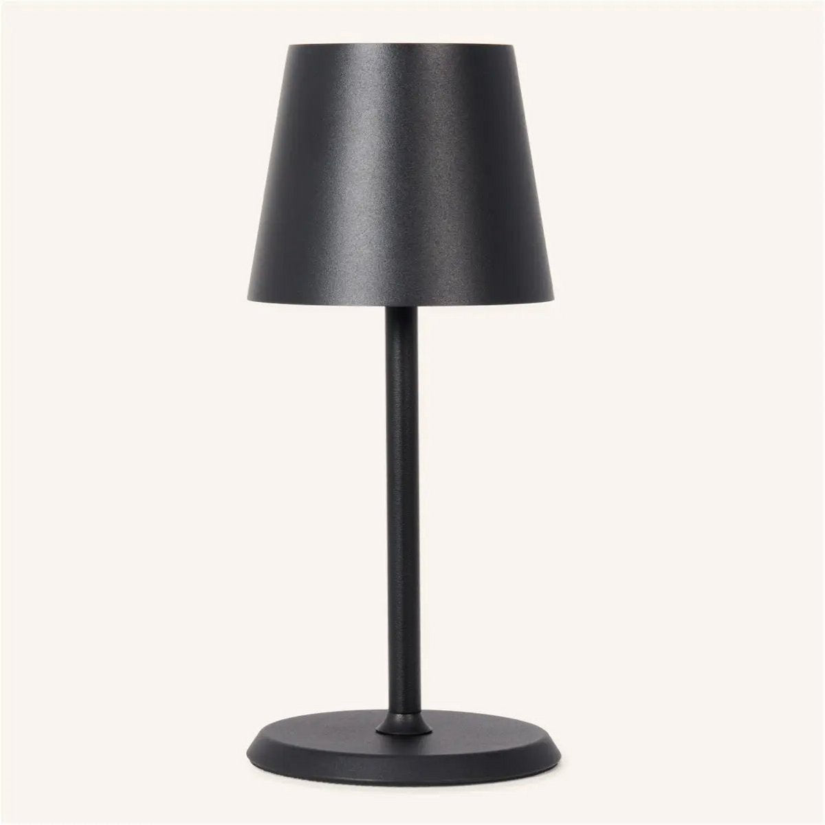 Tavellio-Amsterdam - James Black oplaadbare ijzeren tafellamp – draadloos, dimbaar en elegant