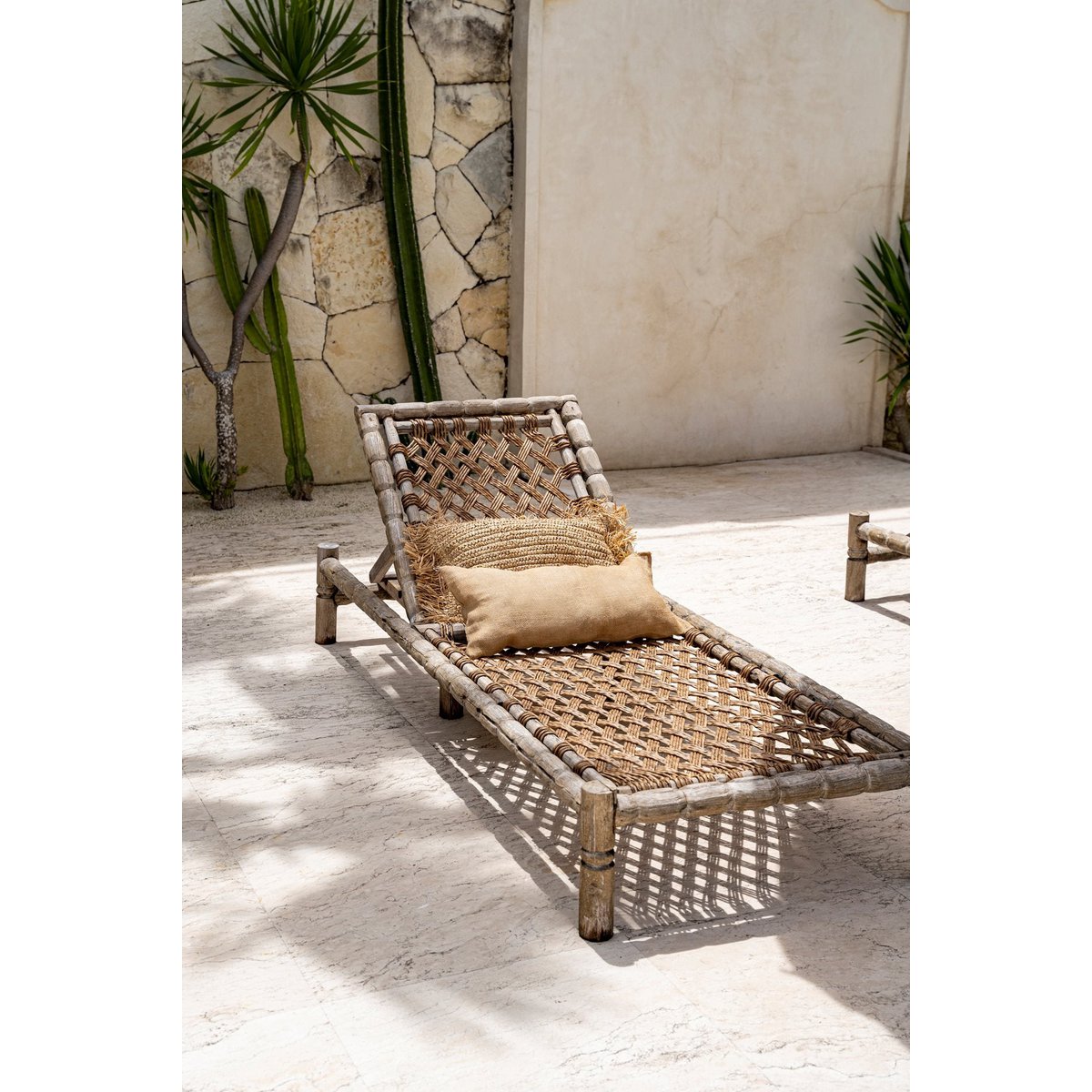 Bazar Bizar - Kussenhoes 'Jute' (Naturel, 60x35)