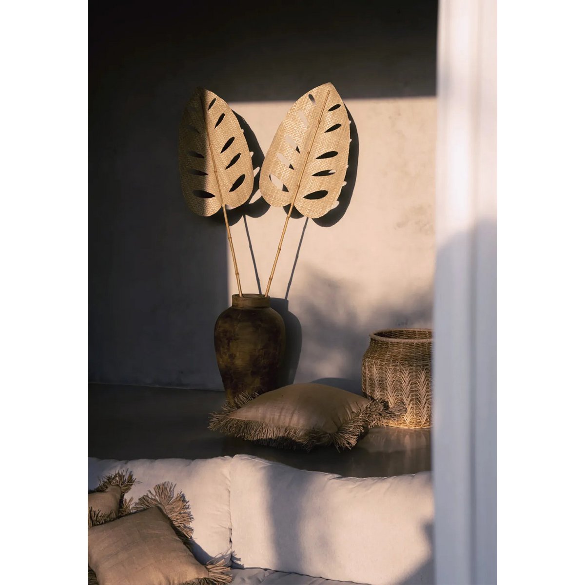 Bazar Bizar - Kussenhoes 'Jute Bonita' (Naturel, 40x40)