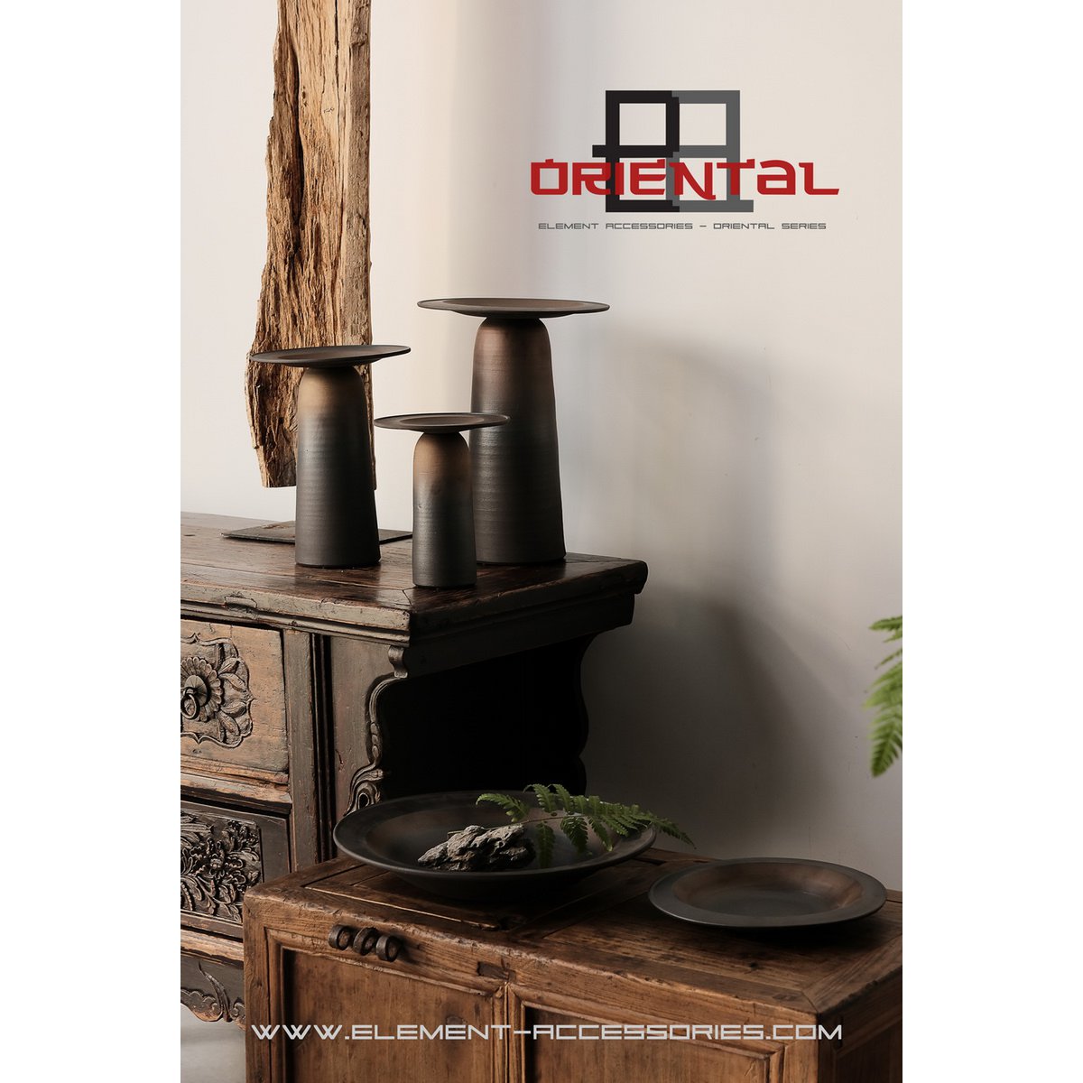 Element Accessories - Innovatieve, New Moderne keramische platte kom East+West ULF04